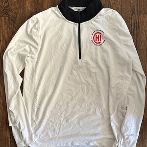 Nike White and Black Chicago Marathon 1/4 Zip